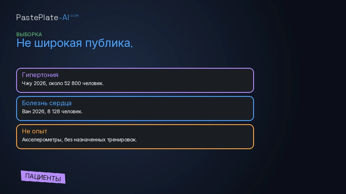 Три ряда: кого включили, что считали, что не проверяли. Фиолетовая метка Пациенты.